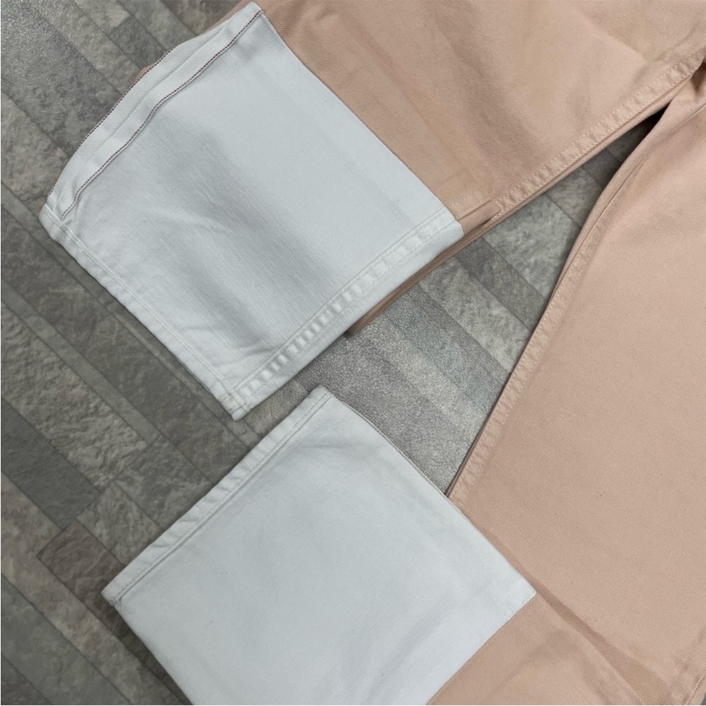 NWT Rag & Bone High Waisted Straight Jeans In Rose Pink Size 25 Retail $225 - Picture 2 of 5